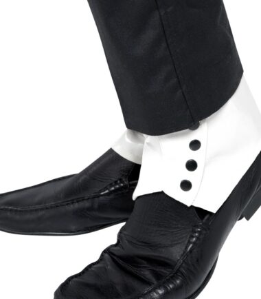 White Elasticated Spats