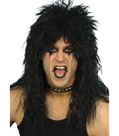 Hard Rocker Black Wig