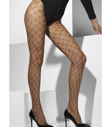 Diamond Net Black Fishnet Tights