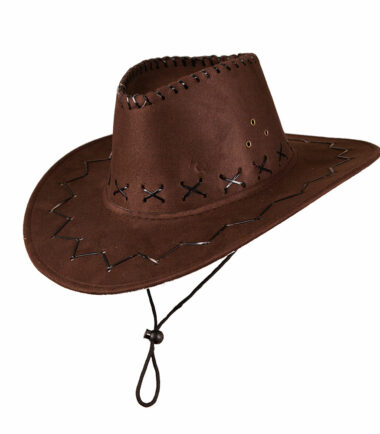 Brown Suede Cowboy Hat