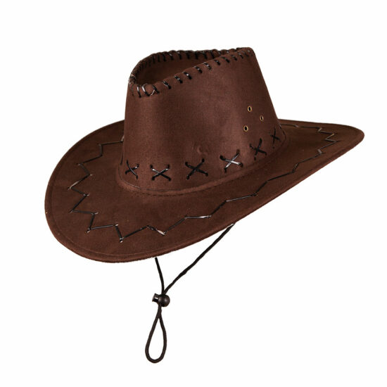 Brown Suede Cowboy Hat