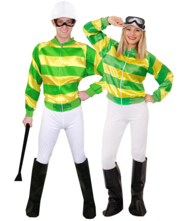 Jockey Costume, Green & Yellow