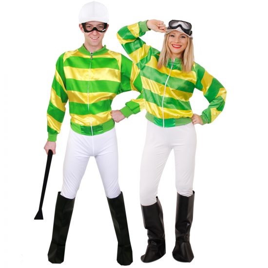 Jockey Costume, Green & Yellow