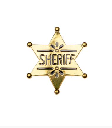 Sheriff Badge Gold