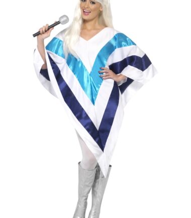 Super Trooper Cape / Poncho,White and Blue