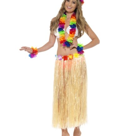 Rainbow Hawaiian Set Colourful Hawaiian set comprising garland, headband and wristband. Going to a Pride Festival, you will love these?