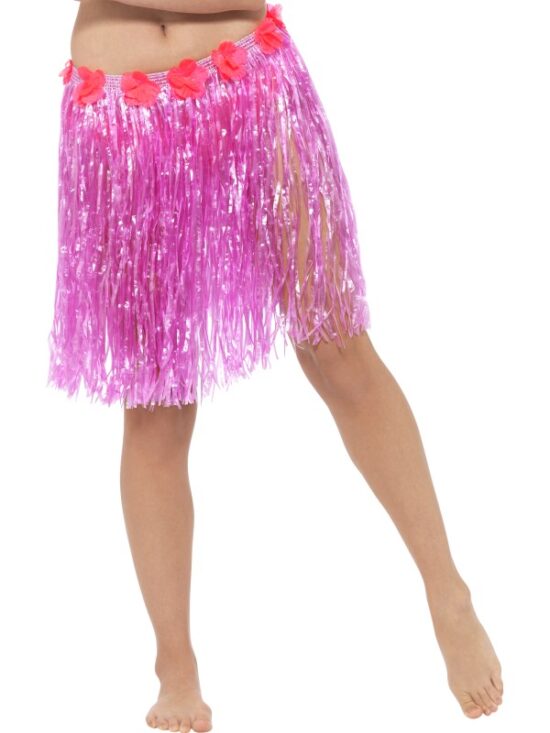 Hawaiian Hula Skirt with Flowers