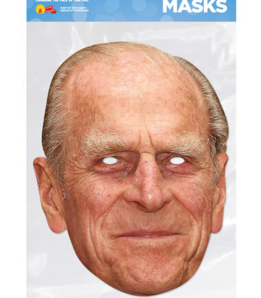 Prince Phillip Face Mask cardboard cutout face mask of the proud grandad. Great addition for a Royal Wedding prop.