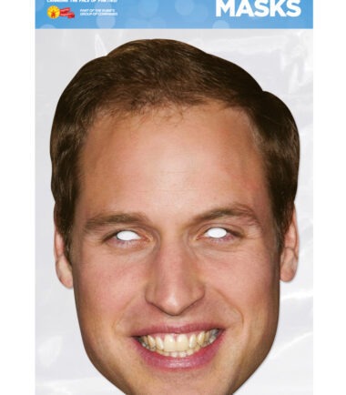 Prince William Face Mask Cardboard cutout mask of the best man. Great addition for Royal Wedding props