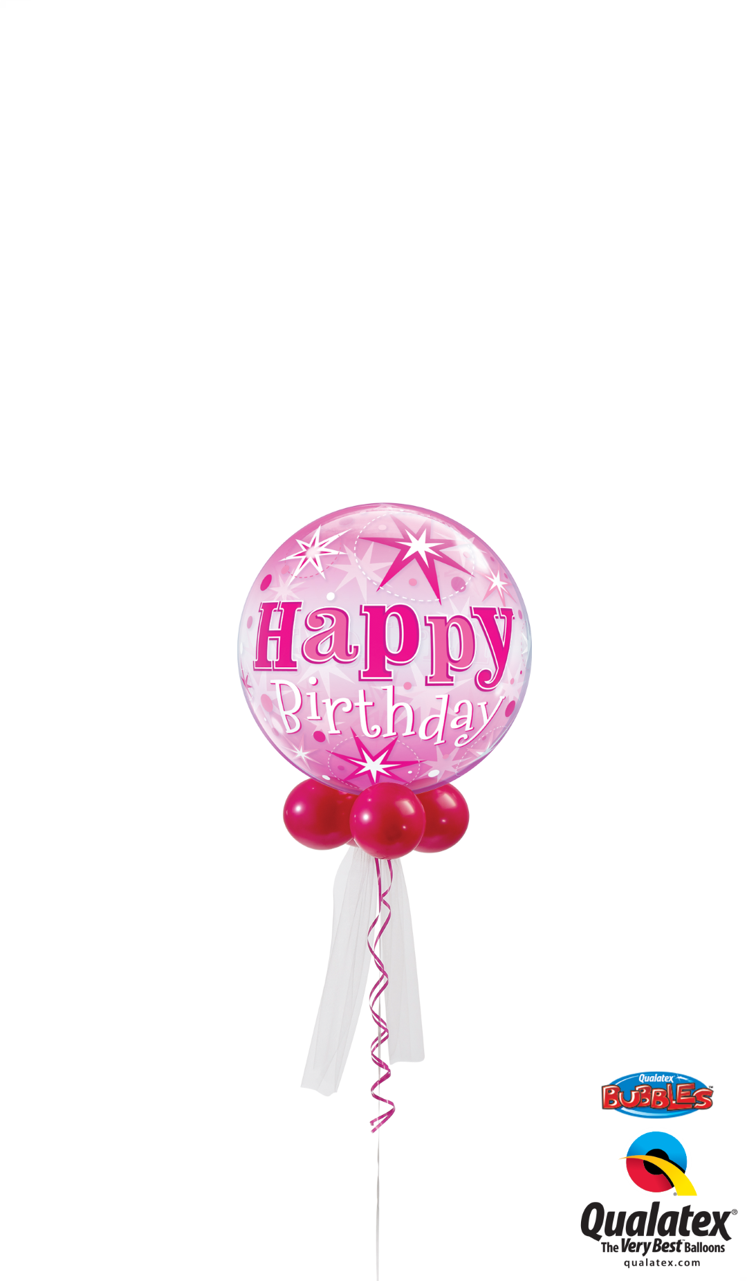 Pink Birthday Sparkle Bubble