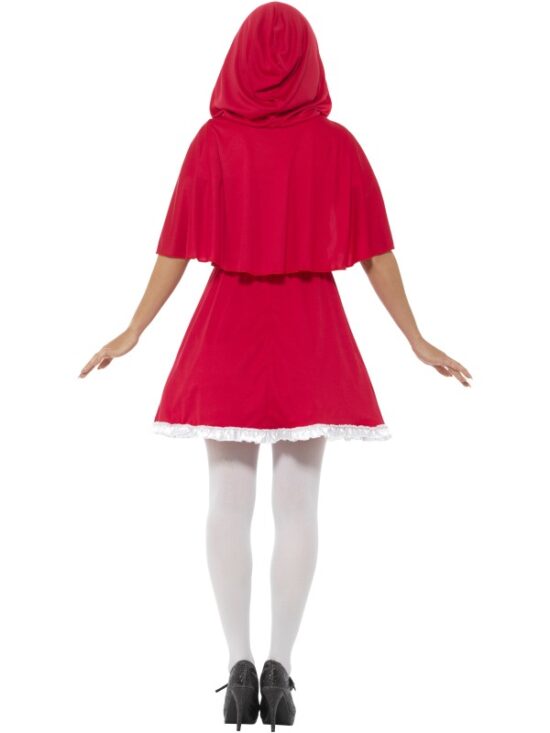 Red Riding Hood Costume, Short Dress Red Riding Hood Costume, Red, with Short Dress & Cape