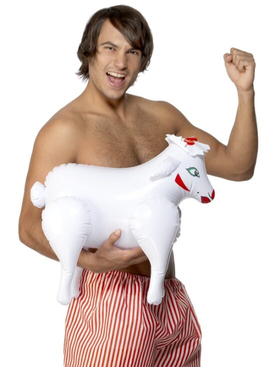 Inflatable Sheep, Bonking Baa Baa, White, 45cm/18in