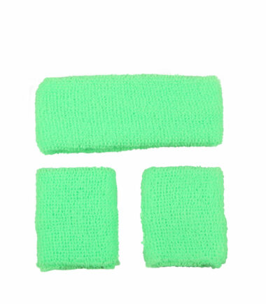 80's Spring Green Neon Sweatbands