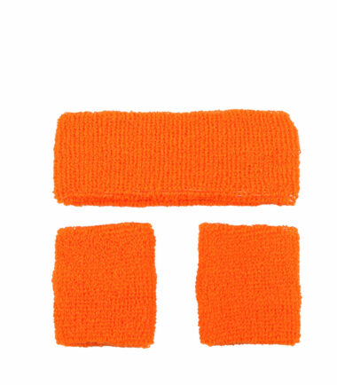 80’s Orange Neon Sweatbands