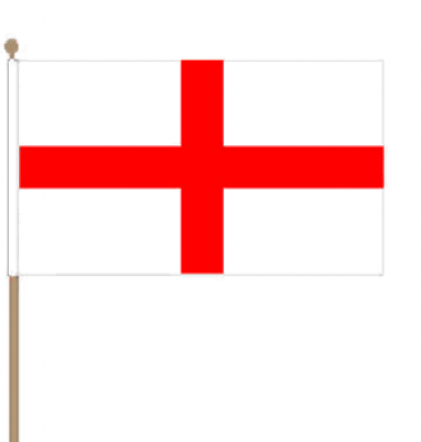 England Hand Waving Flag (18"x 12")