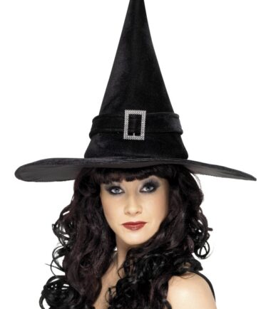 Witch Hat with Diamante Buckle