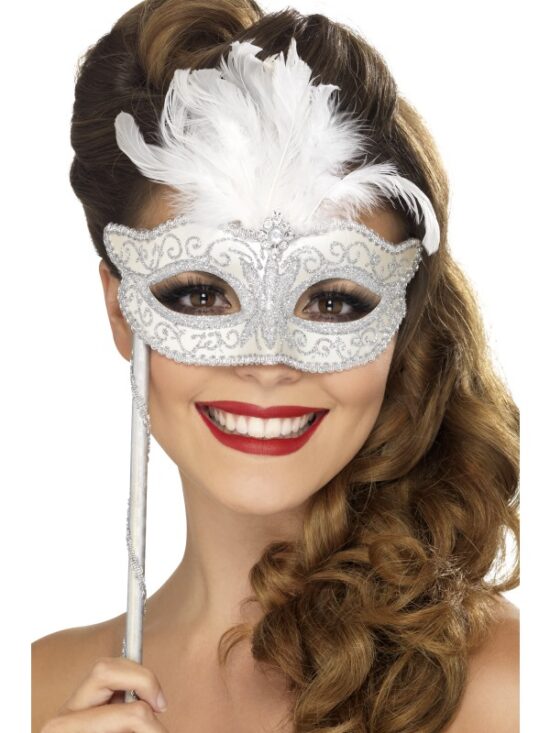 Silver Baroque Fantasy Eyemask