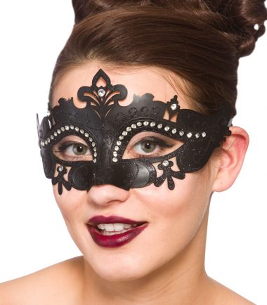 Black Eyemask With Diamonte Detail