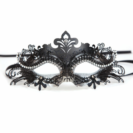 Metal Black & Silver Eyemask