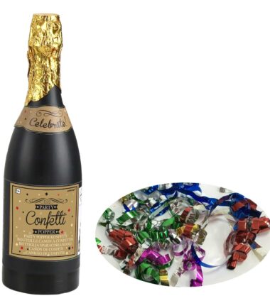 Multi Coloured Foil Confetti Champagne Bottles