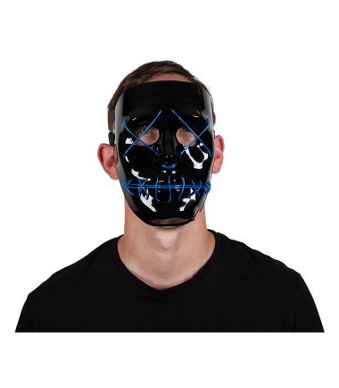 Blue LED Light Up Mask