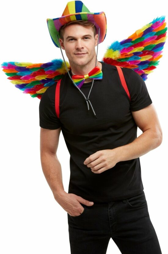 Rainbow Feather Wings