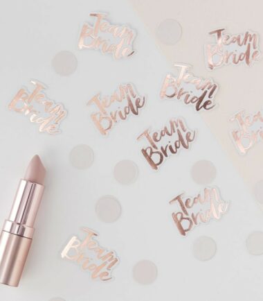 ROSE GOLD FOILED TEAM BRIDE CONFETTI- TEAM BRIDE