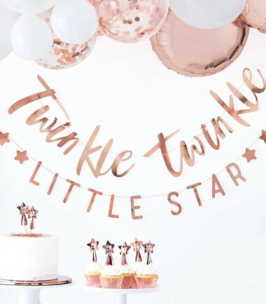 ROSE GOLD TWINKLE TWINKLE BUNTING - TWINKLE TWINKLE