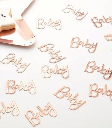 ROSE GOLD BABY TABLE CONFETTI - TWINKLE TWINKLE