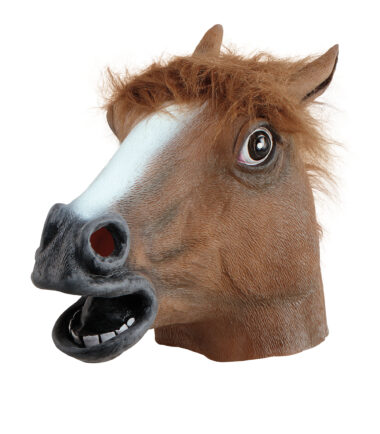 Brown Latex Horse Mask