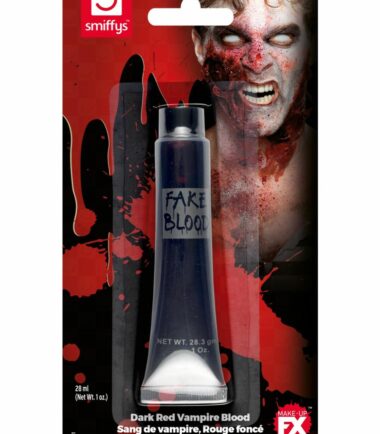 Smiffys Make-Up FX, Vampire Gel Blood, Dark Red, Tube 28ml/1 oz