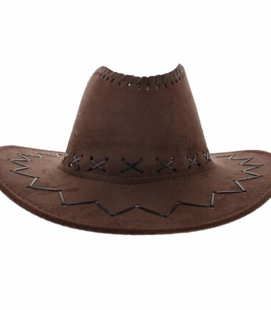 Brown Suede Cowboy Hat