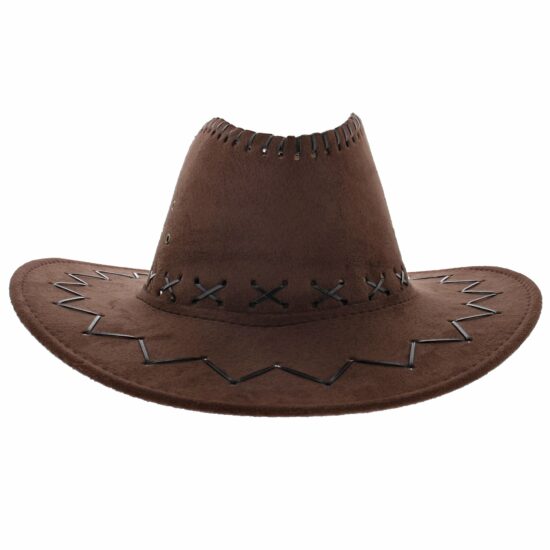 Brown Suede Cowboy Hat