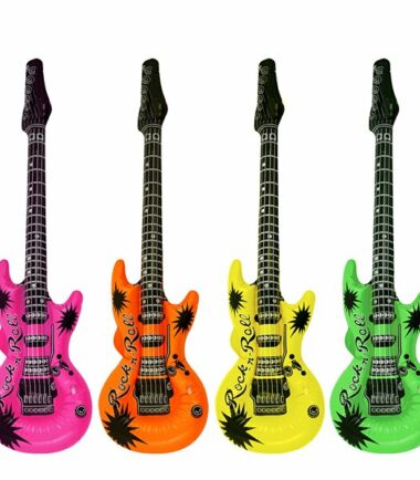 Neon Coloured Inflatable Guitar