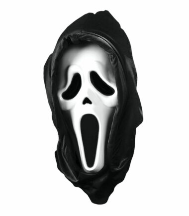 Ghost Face Mask With Shroud