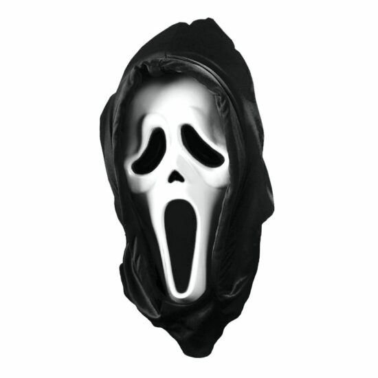 Ghost Face Mask With Shroud