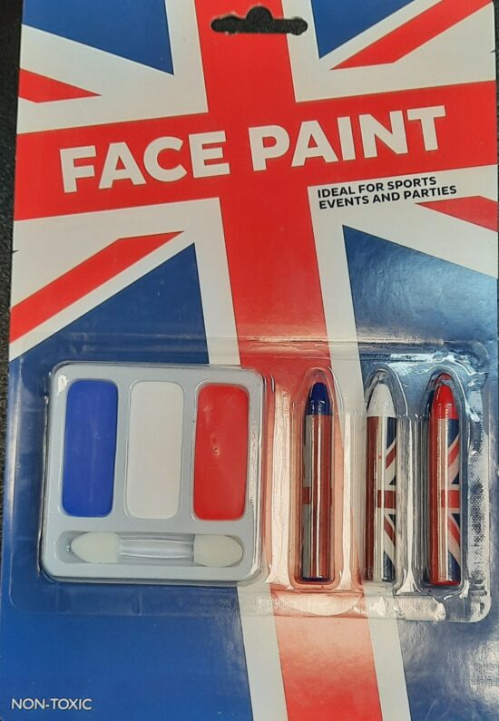 Union Jack Face Paint Set