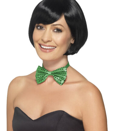 Green Sequin Bow Tie