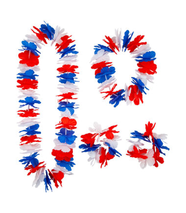 Union Jack Lei Set