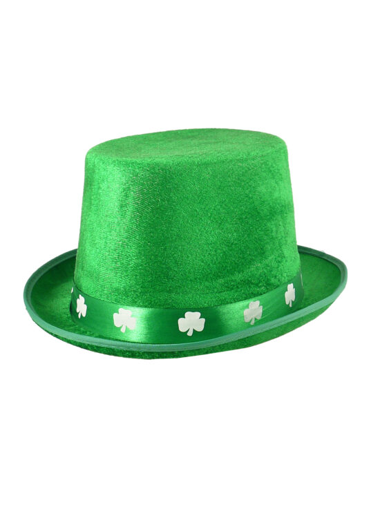 Irish Green Felt Top Hat