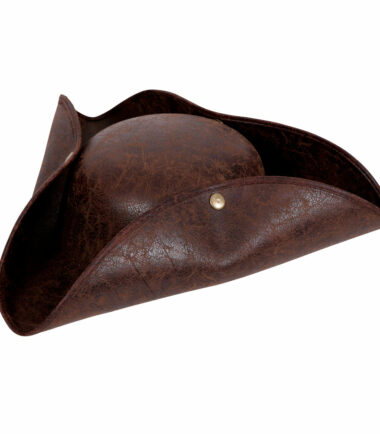 Leather Look Pirate Tricorn