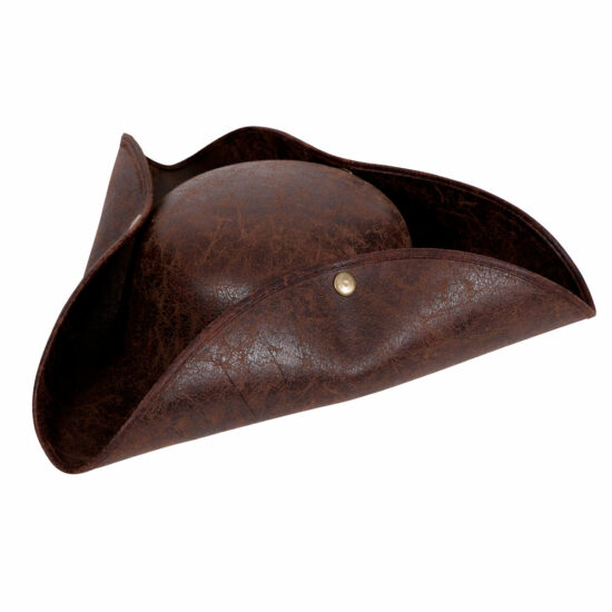 Leather Look Pirate Tricorn