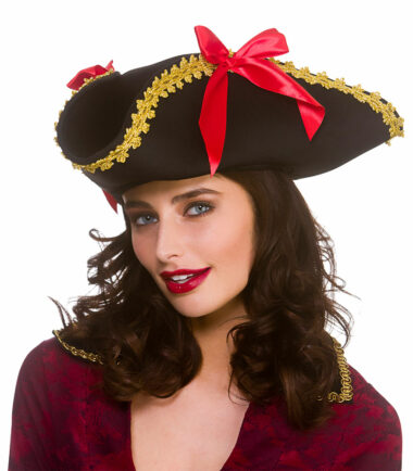 Pirate Tricorn Hat Deluxe