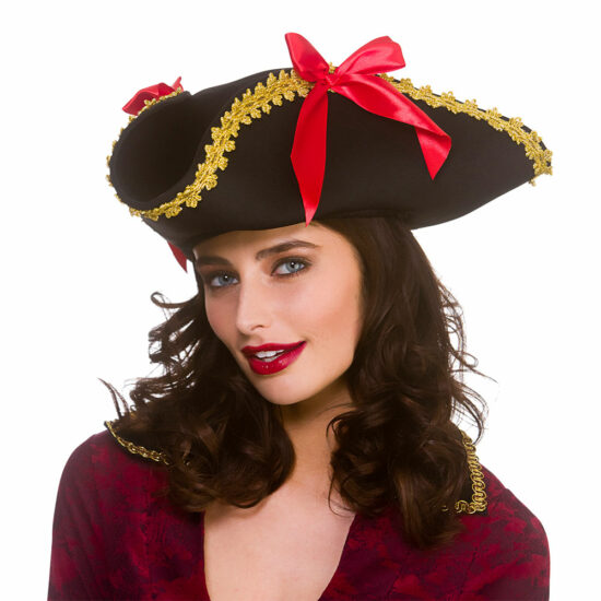 Pirate Tricorn Hat Deluxe