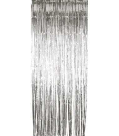 Silver Shimmer Door Curtain