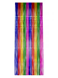 Shimmer Door Curtain Rainbow