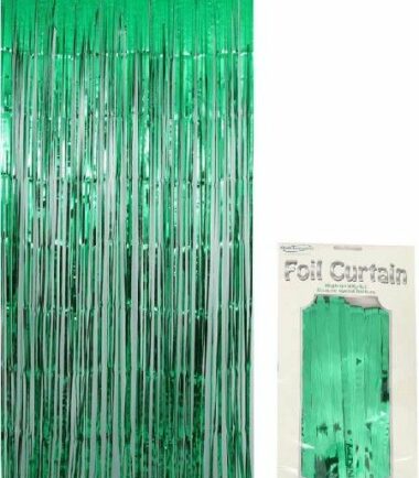 Green Shimmer Door Curtain