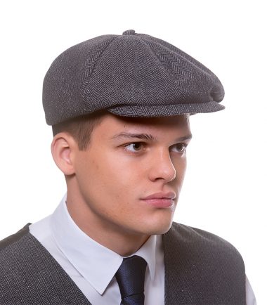 Herringbone Flat Cap