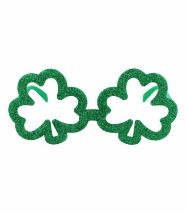 Shamrock Glitter Glasses