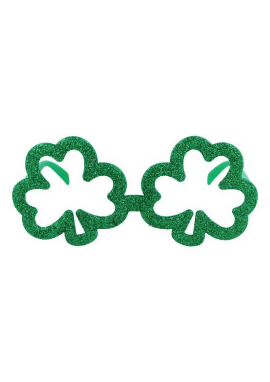 Shamrock Glitter Glasses